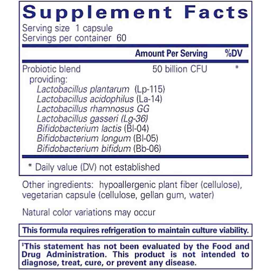 Pure Encapsulations Probiotic 50B 60c