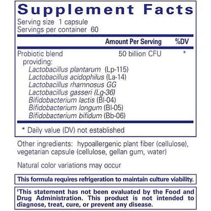 Pure Encapsulations Probiotic 50B 60c