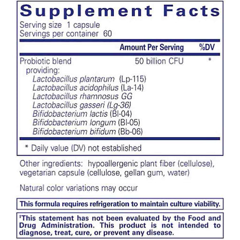 Pure Encapsulations Probiotic 50B 60c