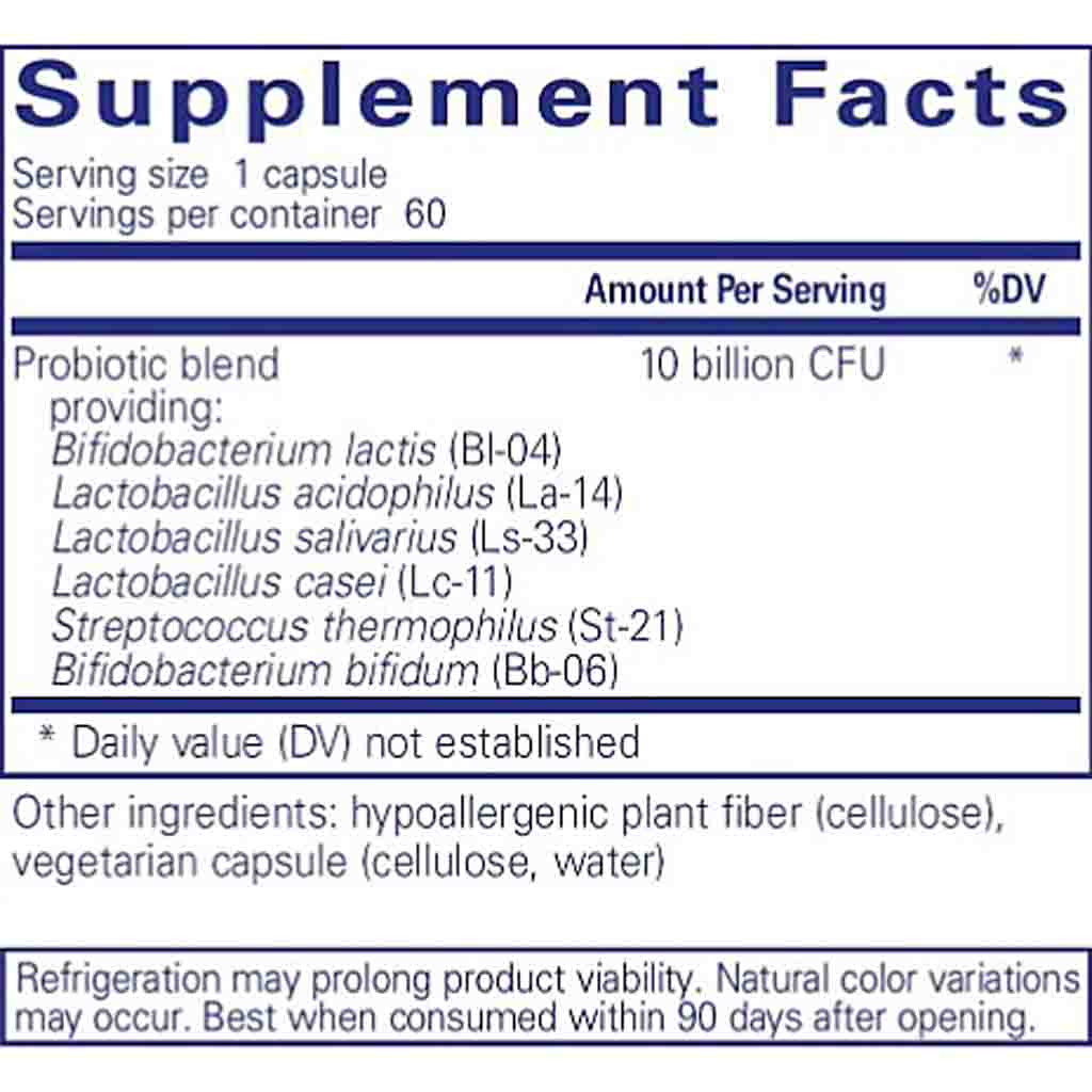 Pure Encapsulations Probiotic G. I. 60c