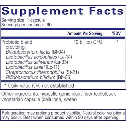 Pure Encapsulations Probiotic G. I. 60c