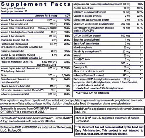Pure Encapsulations PureGenomics UltraMultivitamin 90c