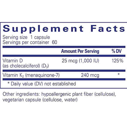 Pure Encapsulations Pure Heart K2D 60c