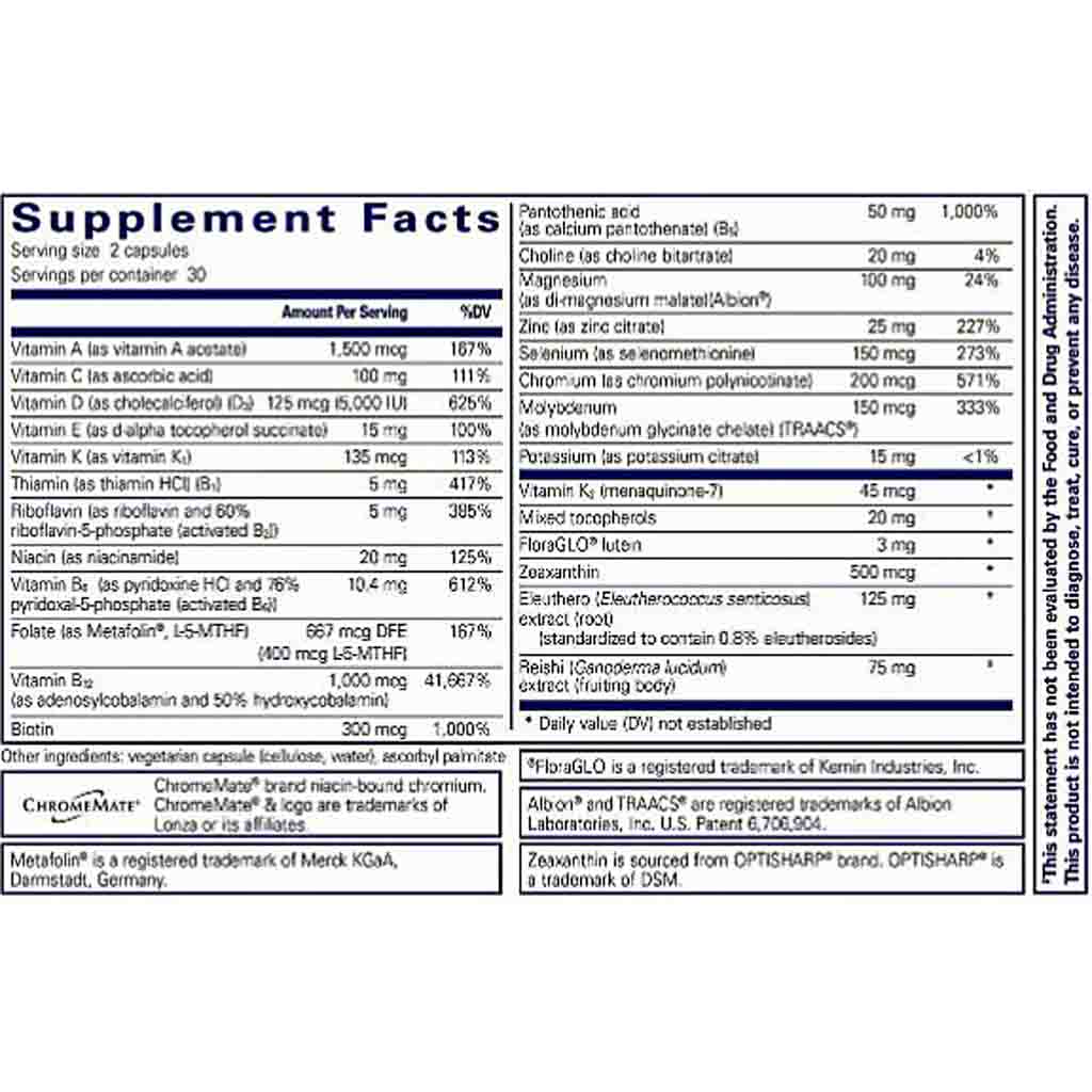 Pure Encapsulations PureResponse Multivitamin 60c