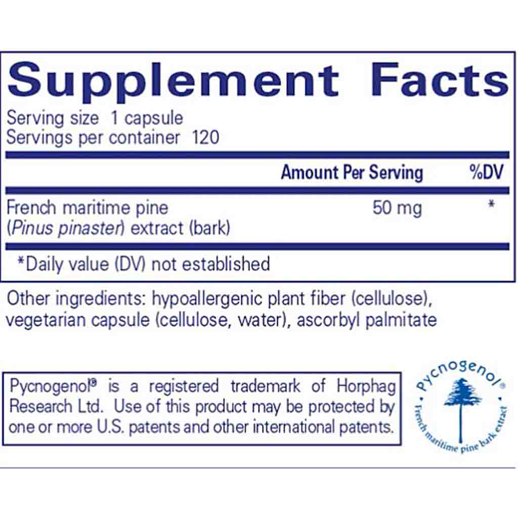 Pure Encapsulations Pycnogenol 50mg 120c