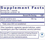 Pure Encapsulations Pycnogenol (pine bark extract) 100mg 30c