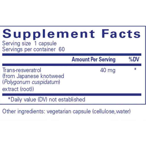 Pure Encapsulations Resveratrol 60c