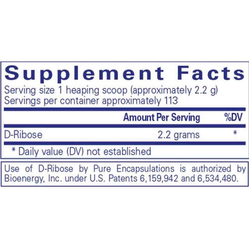 Pure Encapsulations Ribose 250g