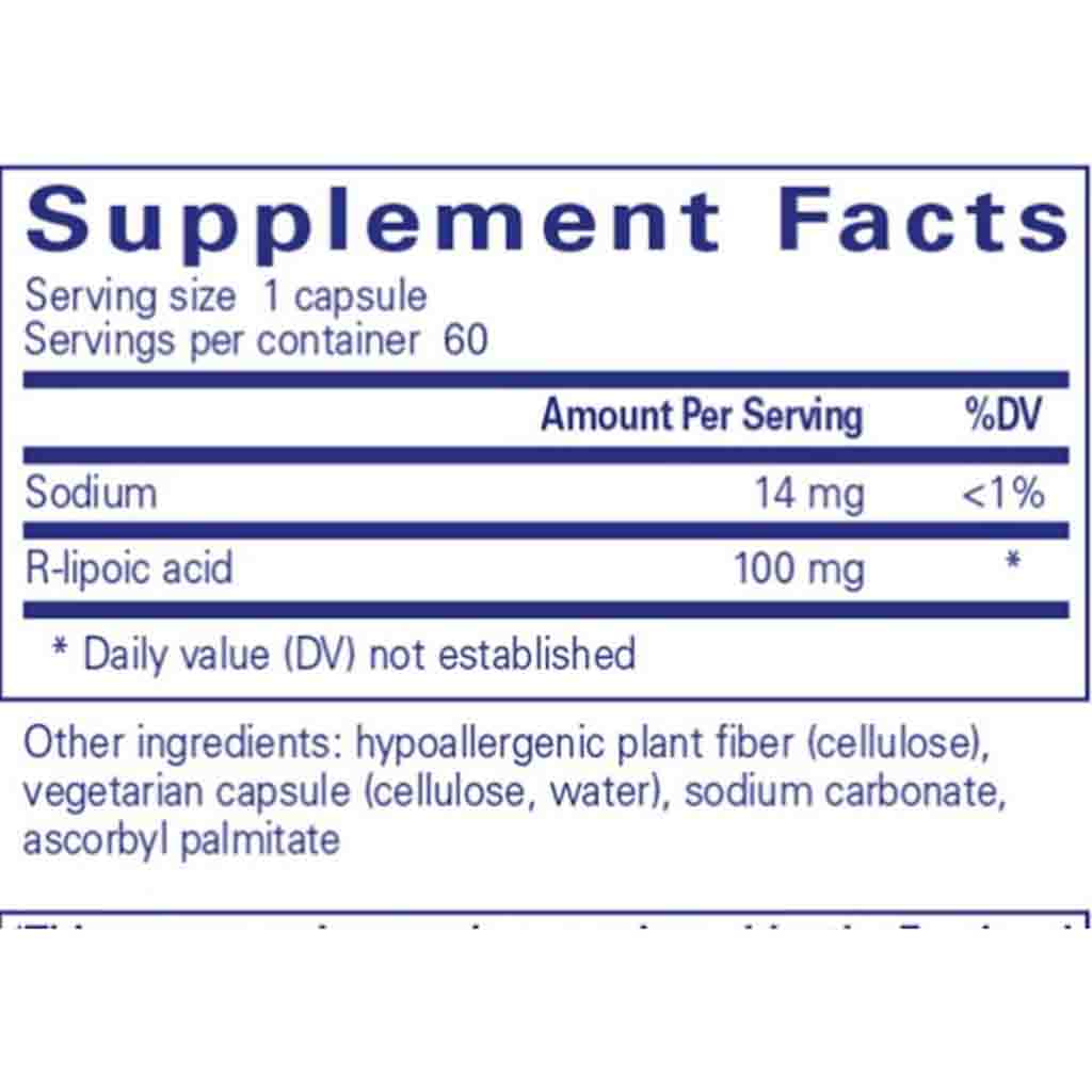 Pure Encapsulations R-Lipoic Acid 60c