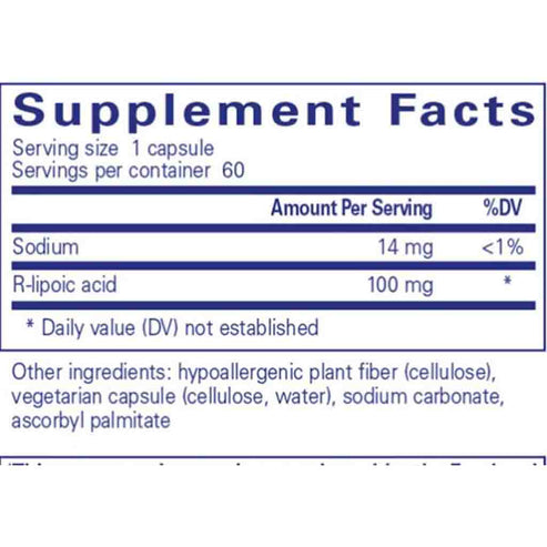 Pure Encapsulations R-Lipoic Acid 60c