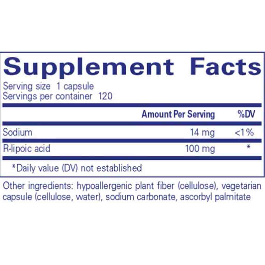 Pure Encapsulations R-Lipoic Acid 120c