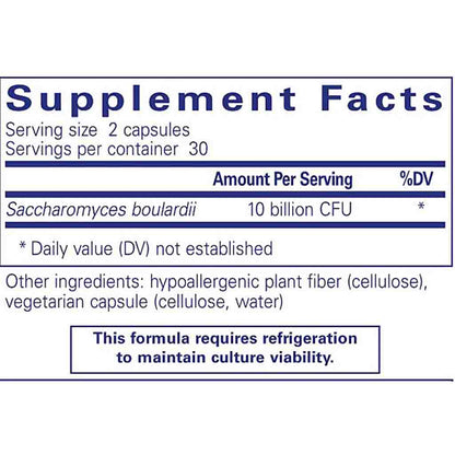 Pure Encapsulations Saccharomyces boulardii 60s