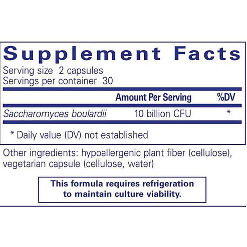 Pure Encapsulations Saccharomyces boulardii 60s