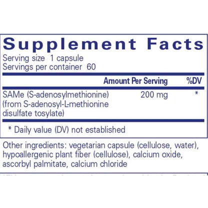 Pure Encapsulations SAMe (s-adenosylmethionine) 60C