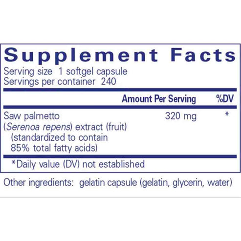 Pure Encapsulations Saw Palmetto 320mg 240sg