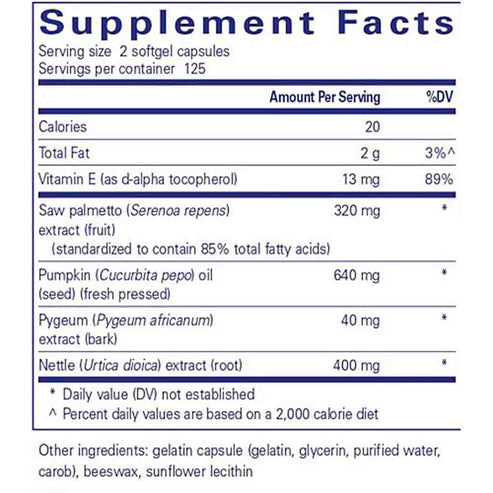 Pure Encapsulations Saw Palmetto Plus 250sg