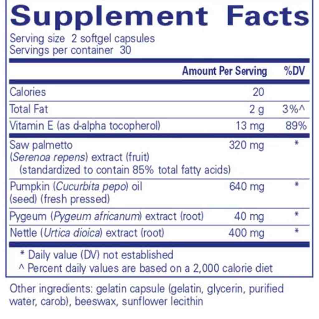 Pure Encapsulations Saw Palmetto Plus 60sg