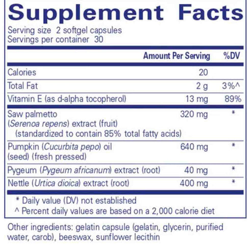 Pure Encapsulations Saw Palmetto Plus 60sg