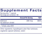 Pure Encapsulations Selenium (Citrate) 200mcg 60c