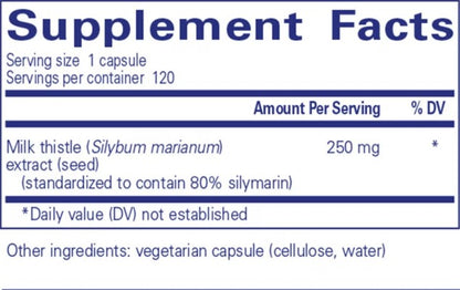 Pure Encapsulations Silymarin (milk thistle) 120c