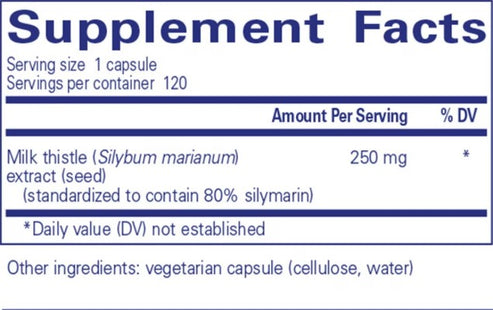 Pure Encapsulations Silymarin (milk thistle) 120c