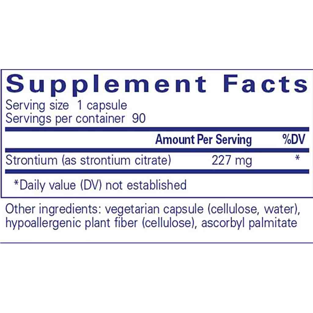 Pure Encapsulations Strontium (citrate) 90c