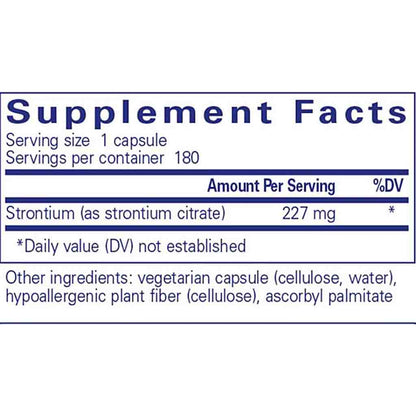 Pure Encapsulations Strontium (citrate) 180c