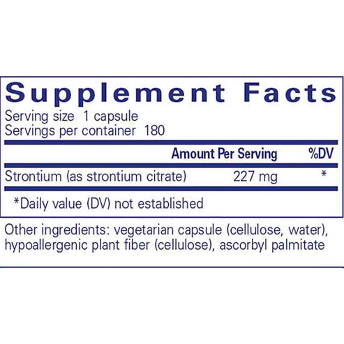 Pure Encapsulations Strontium (citrate) 180c