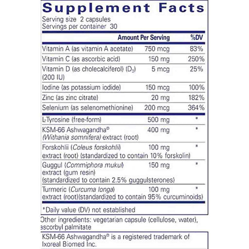 Pure Encapsulations Thyroid Support Complex 60c