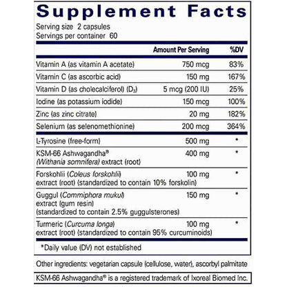 Pure Encapsulations Thyroid Support Complex 120c