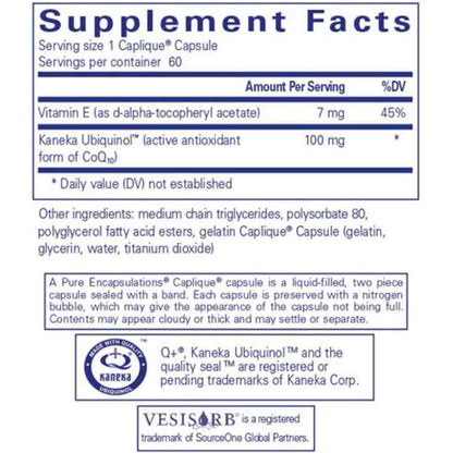 Pure Encapsulations Ubiquinol VESIsorb 60c