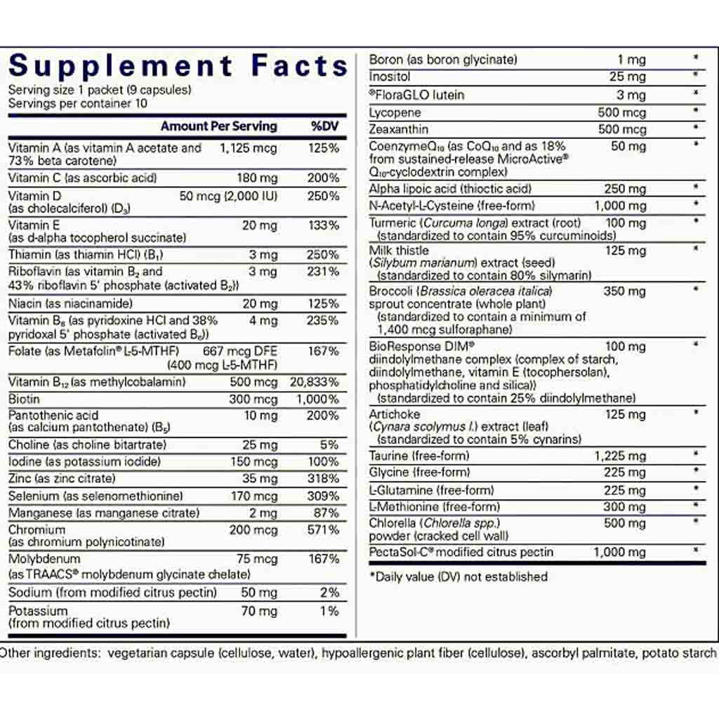 Pure Encapsulations UltraDetox 10-Day Pure Pack 10 packets per box