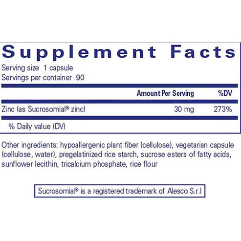 Pure Encapsulations UltraZin Zinc 90c