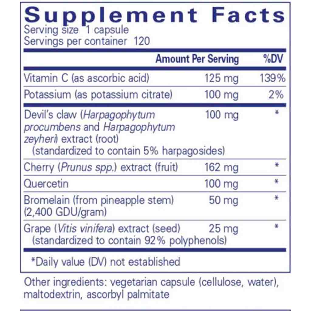 Pure Encapsulations Uric Acid Formula 120c