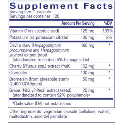 Pure Encapsulations Uric Acid Formula 120c