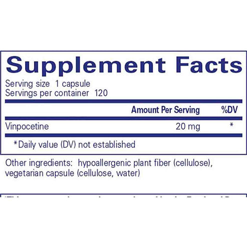 Pure Encapsulations Vinpocetine 120c