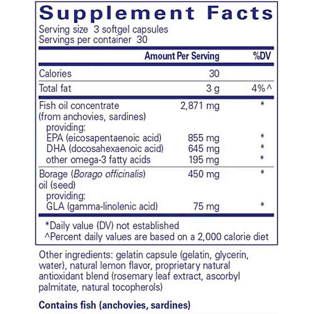 Pure Encapsulations VisionPro EPA/DHA/GLA 90c