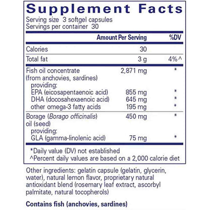 Pure Encapsulations VisionPro EPA/DHA/GLA 90c