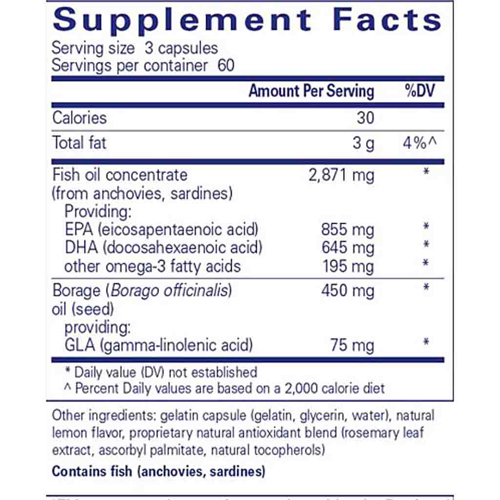 Pure Encapsulations VisionPro EPA/DHA/GLA 180c