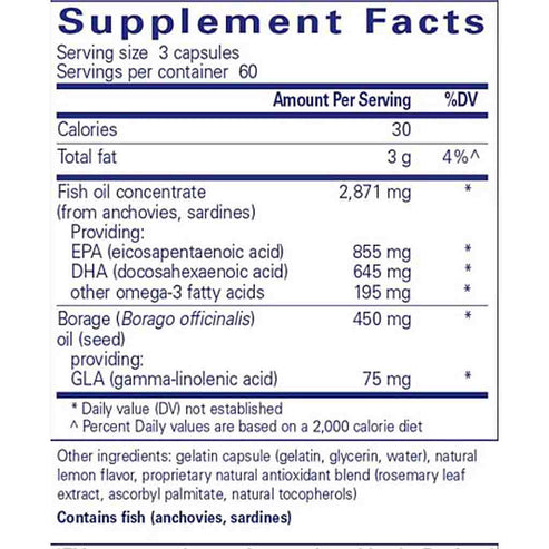 Pure Encapsulations VisionPro EPA/DHA/GLA 180c