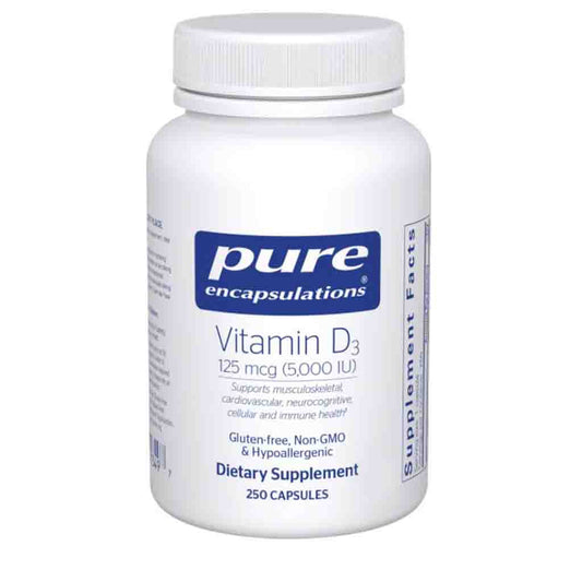 Pure Encapsulations Vitamin D3 125 mcg (5,000 IU) 250c