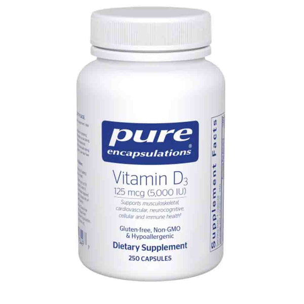 Pure Encapsulations Vitamin D3 125 mcg (5,000 IU) 250c