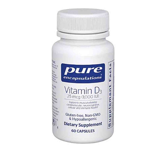 Pure Encapsulations Vitamin D3 25 mcg (1,000 IU) 60c