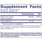 Pure Encapsulations Vitamin E (with mixed tocopherols) 90sg