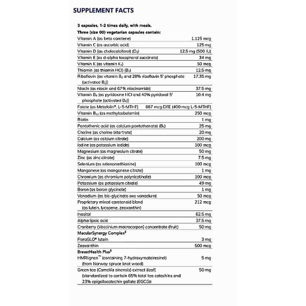 Pure Encapsulations Women's Nutrients 40+ 360c