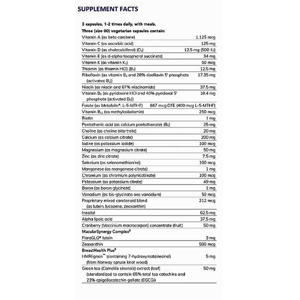 Pure Encapsulations Women's Nutrients 40+ 180c