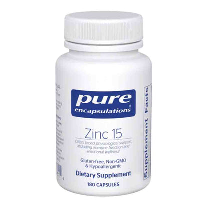 Pure Encapsulations Zinc 15 180c