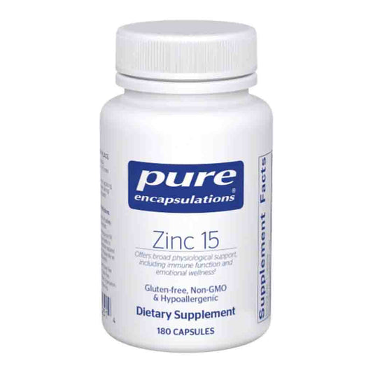 Pure Encapsulations Zinc 15 180c