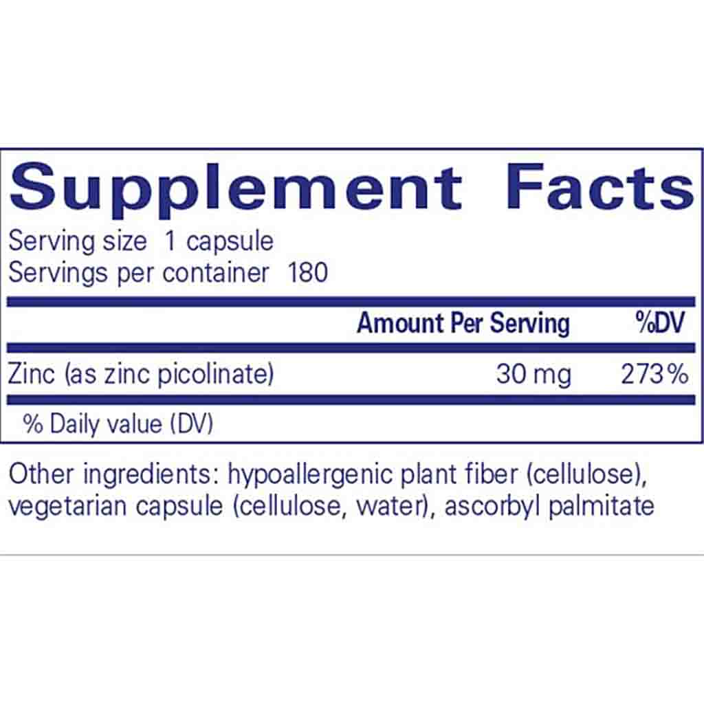 Pure Encapsulations Zinc 30mg 180c