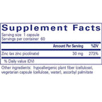 Pure Encapsulations Zinc 30mg 60c